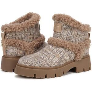 ircus NY By Sam Edelman Clare Faux Fur Lined Bootie Natural Multi/NutmNew Size 6